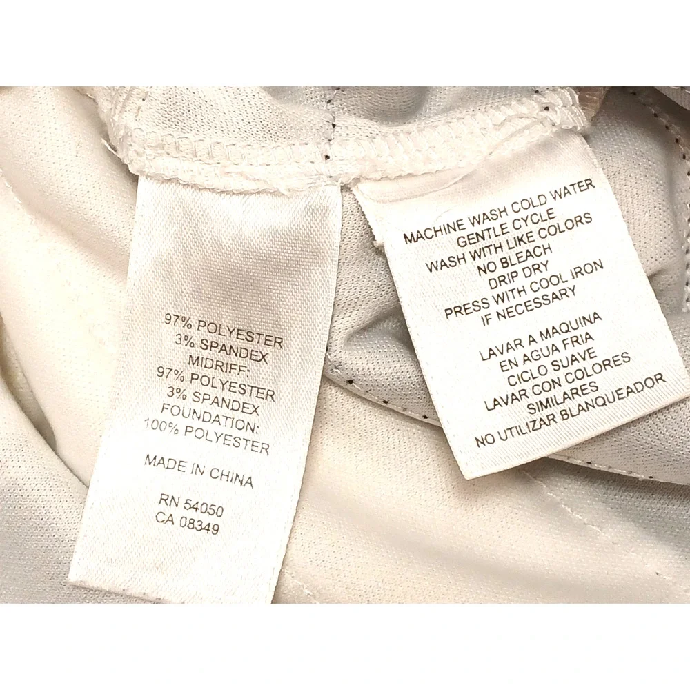Jones Wear Satin Tiered Coctail Mini Dress Size 6 White Blue Floral‎ Sleeveless